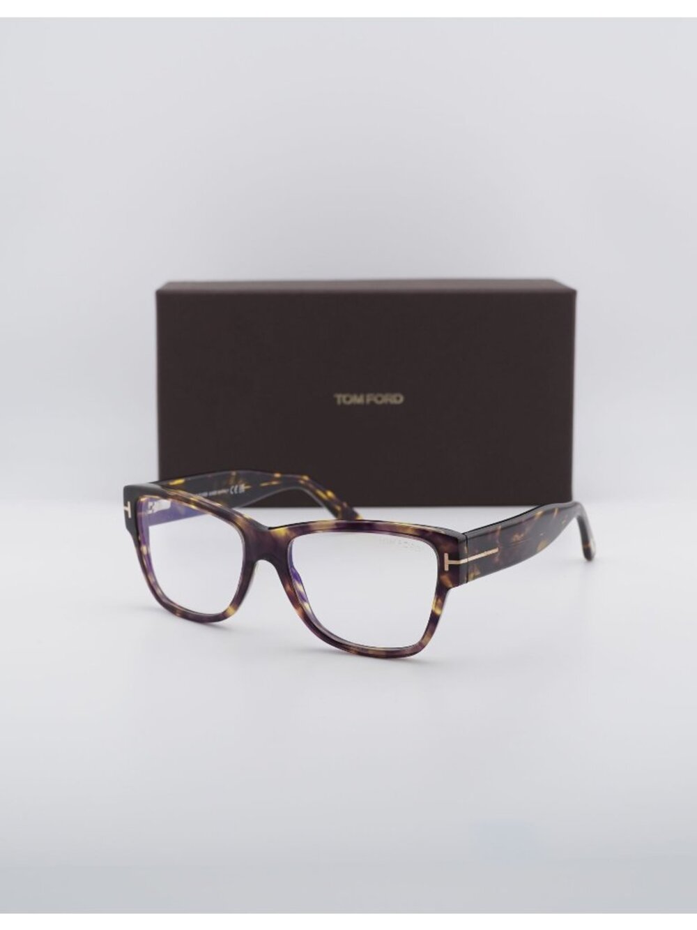 Tom Ford FT5878-B 055 Butterfly Eyeglasses 55mm - Havana